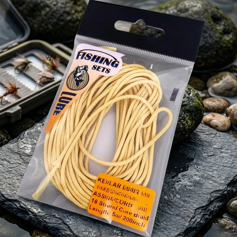 0.6mm To 1.6mm High Strength Cord High Tensile Strength Slice Resistance Bright Yellow Color Tough Fishing Environments