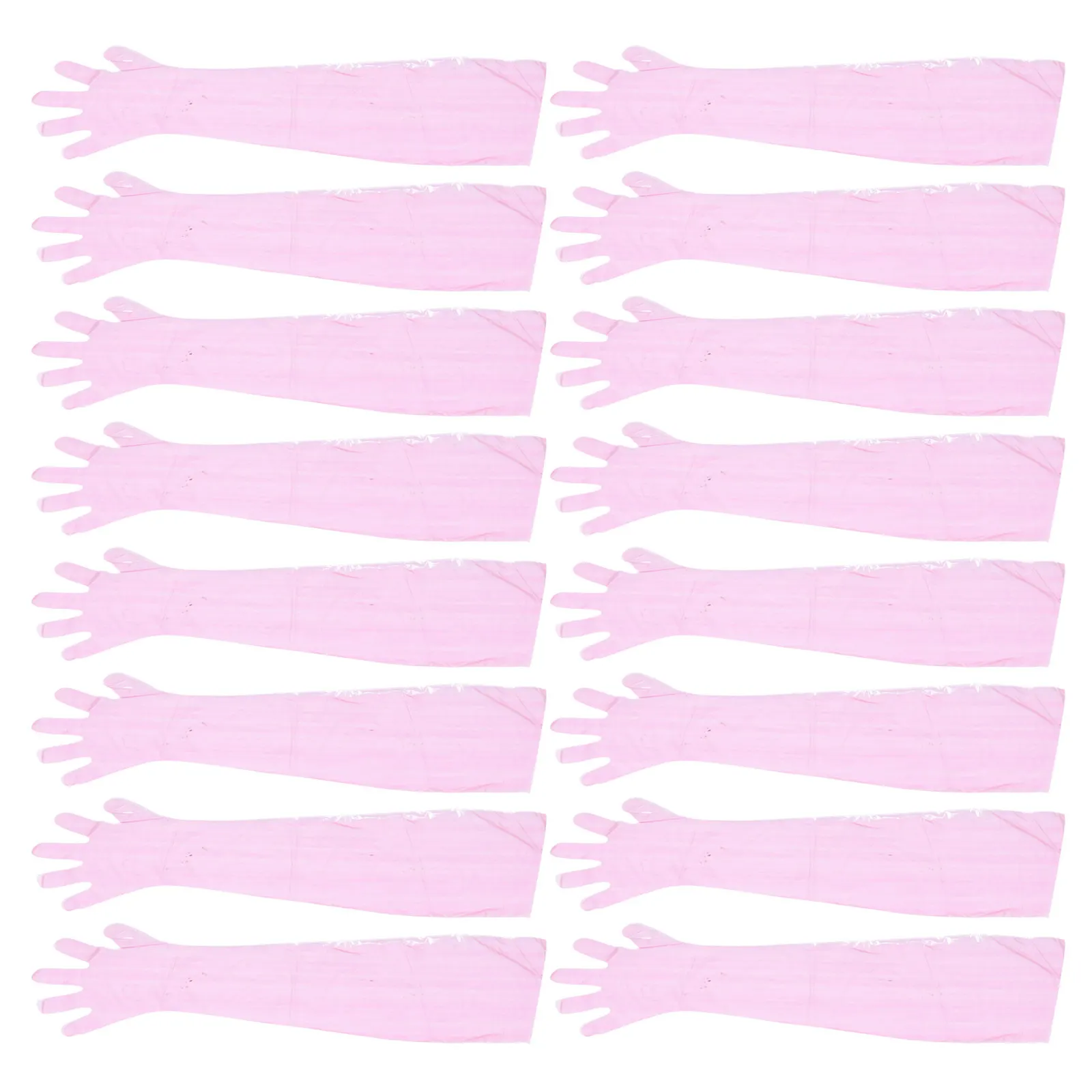 

50Pcs Professional Disposable Gloves Long Multi-Function Elbow Length Plastic Gloves Portable Midwifery Supply Veterinarian