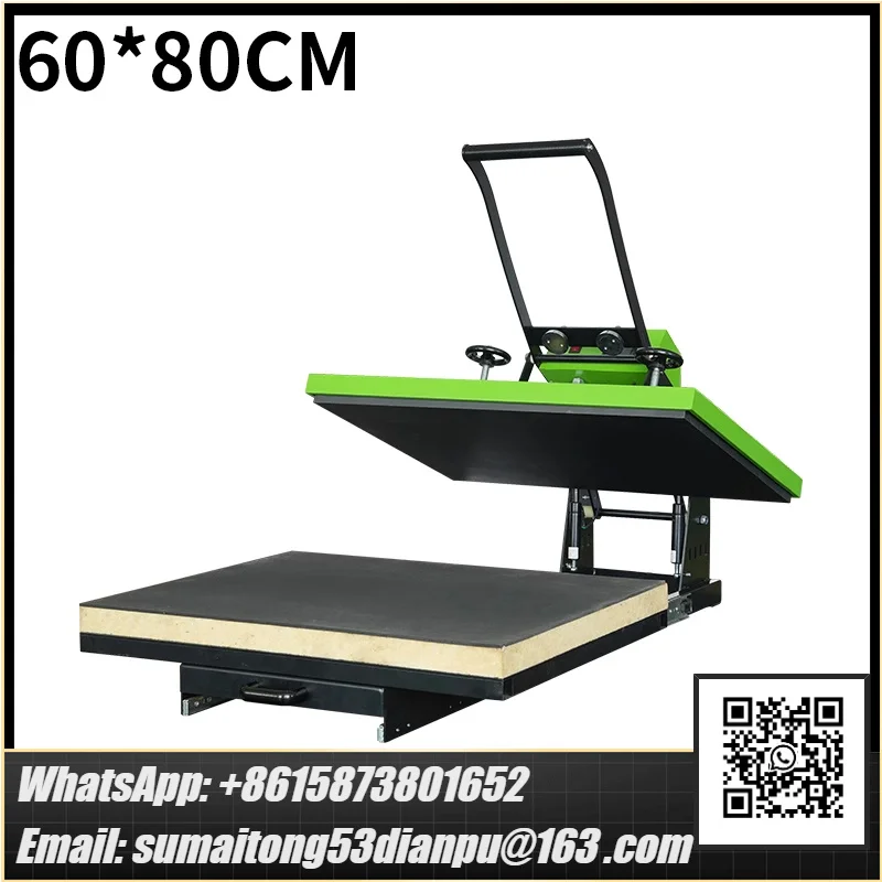 Semi-Auto open rhinestone heat transfer designs for t shirts Large Size press machine Home Use Industries