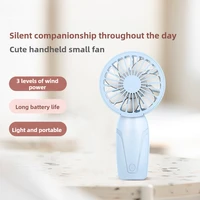 Petit ventilateur portatif ABS léger apparence mignonne Mini ventilateur Rechargeable USB pour le refroidissement en déplacement Mini ventilateur de poche Portable 2