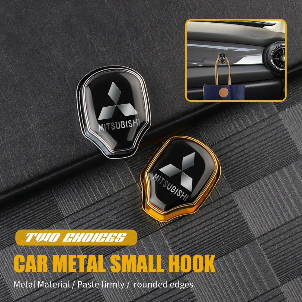 1/2 шт. 3D металлические наклейки для хранения в салоне автомобиля, аксессуары для Mitsubishi Outlander I200 Pajero Delica Eclipse Space