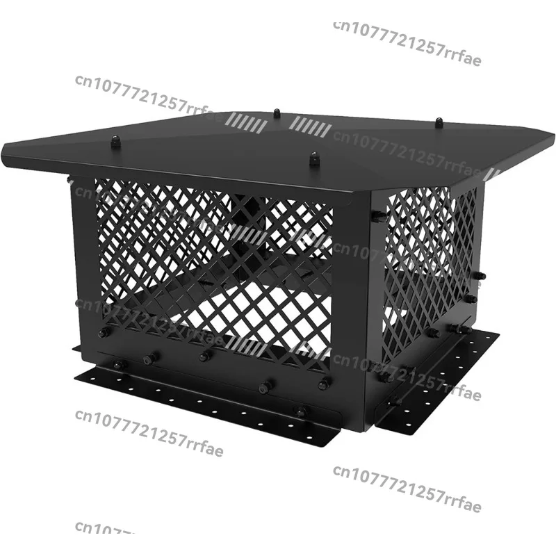 

Rainproof Chimney Ventilation Cover with Plate, Weatherproof Roof Vent Cap, Durable Smokestack Protector