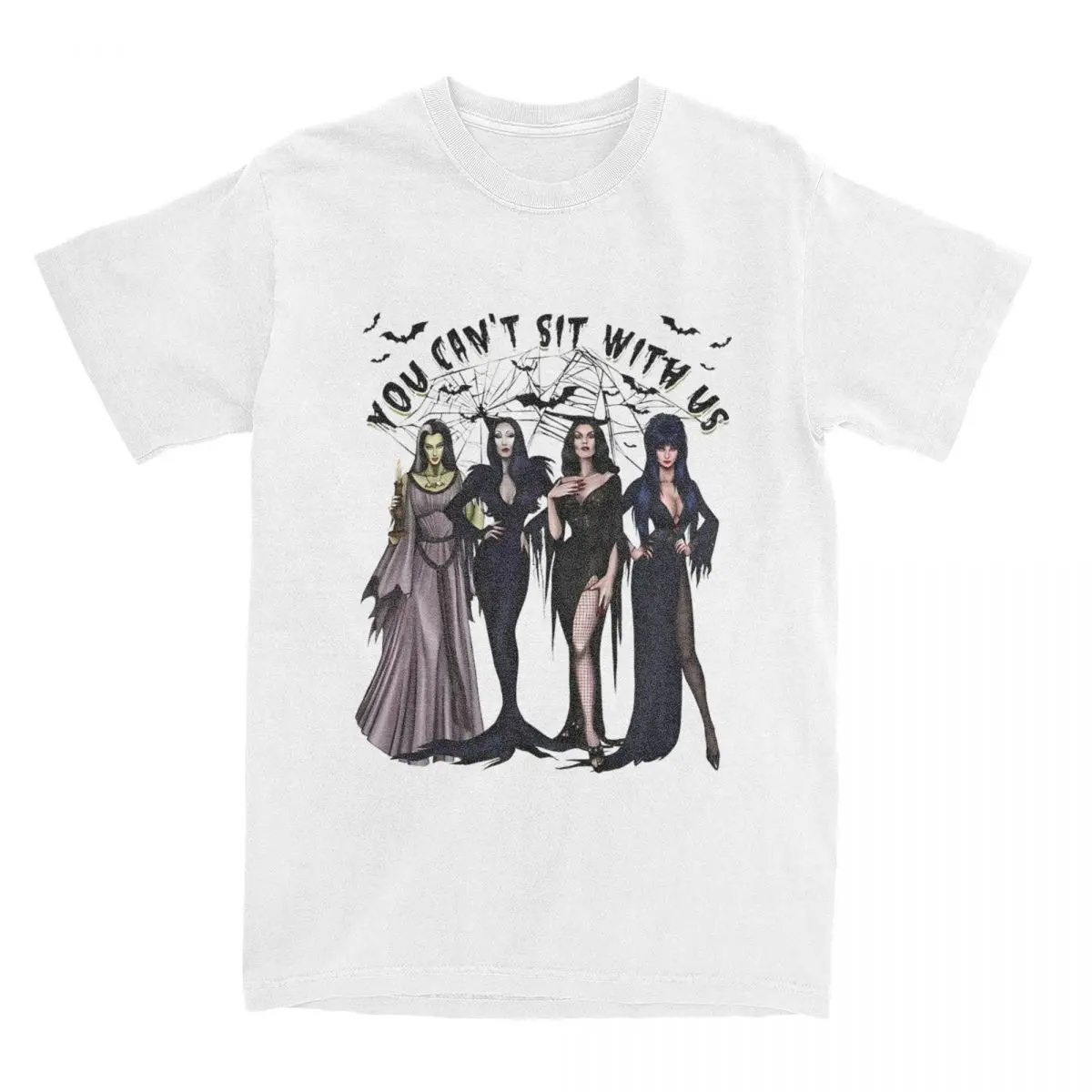 E-Elviraed عشيقة الظلام تي شيرت شاطئ فيلم الرعب Y2K مضحك تي شيرت القطن التي شيرت للرجال قصيرة الأكمام ملابس كاجوال #4