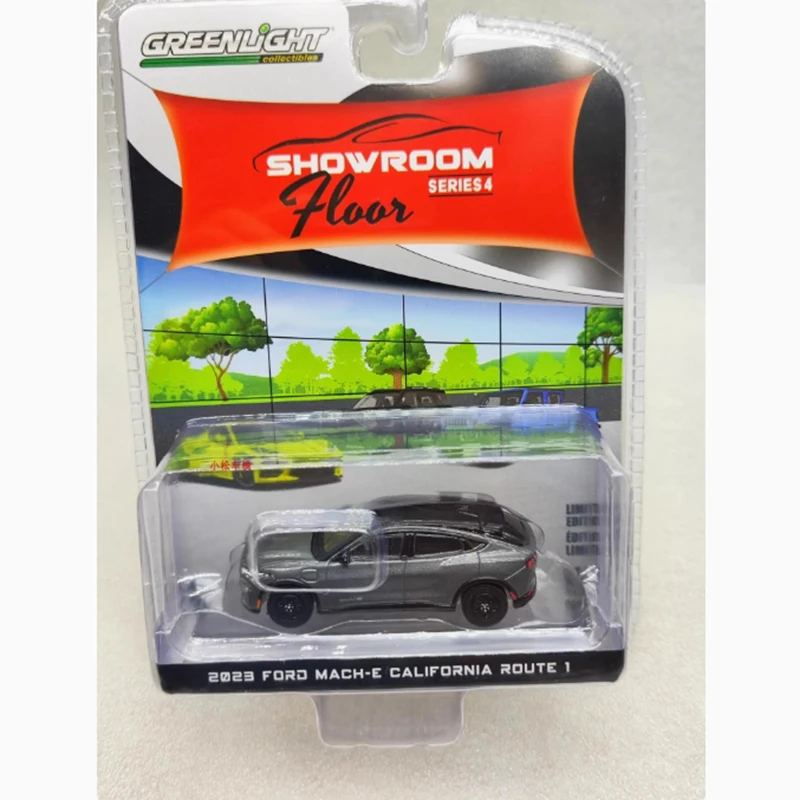 Greenlight Diecast 1/64 Escala 2023 Ford Mustang Mach-E GT Liga Modelo de Carro Presentes de Férias Brinquedos