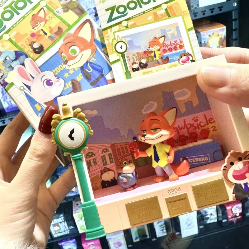 Original Disney Zootopia Highlight Moments Series Blind Box Figuren Nick Wilde Judy Sammlerpuppe Urlaub Geburtstagsgeschenke Spielzeug