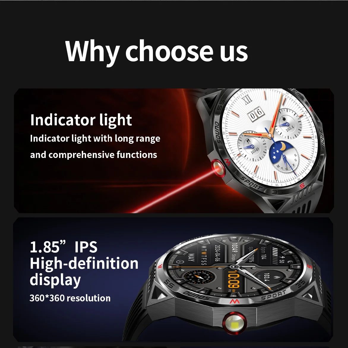 Reloj inteligente multifunción para hombre y mujer, pulsera con control del ritmo cardíaco, Bluetooth, llamadas, Fitness, Android e Ios, 2024