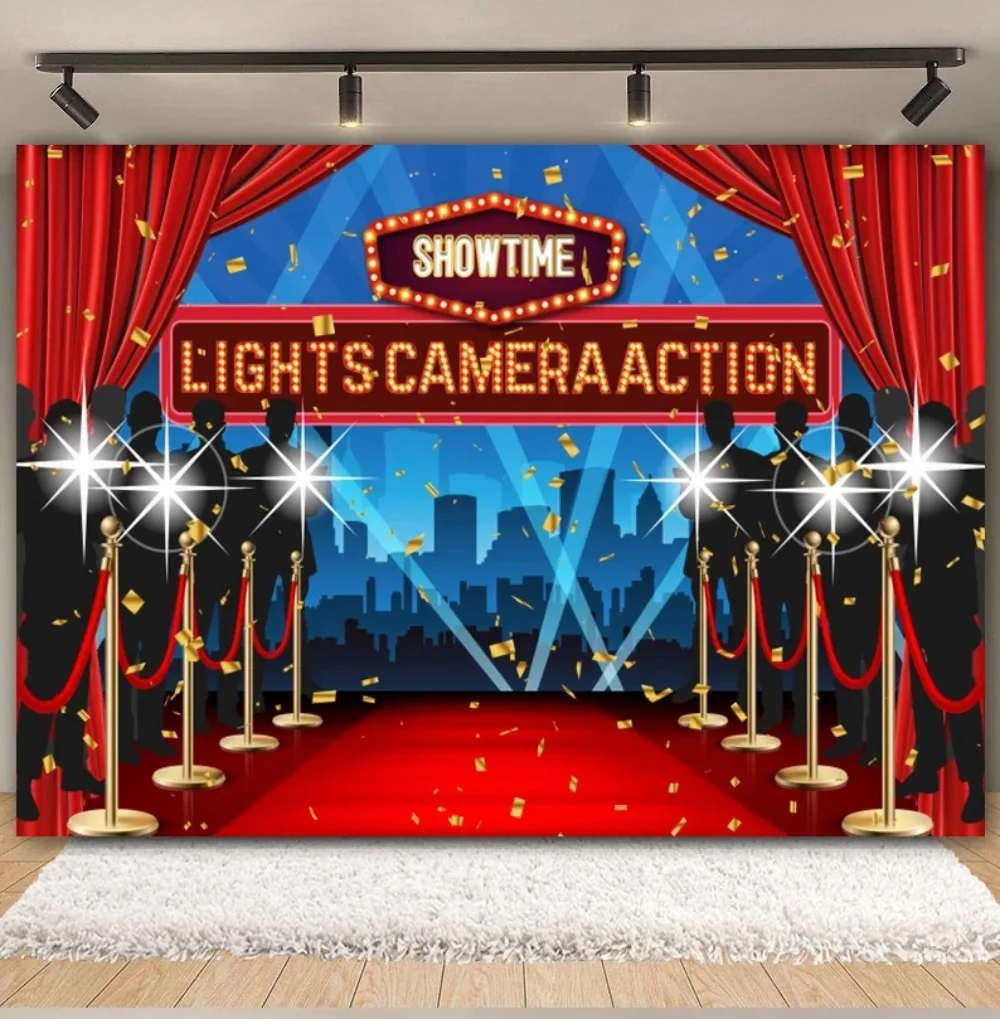 cenario-para-noite-de-cinema-tapete-vermelho-de-hollywood-evento-de-cinema-estrelas-cassino-poker-banner-para-festa-de-aniversario-adulto-fundo-para-fotografia