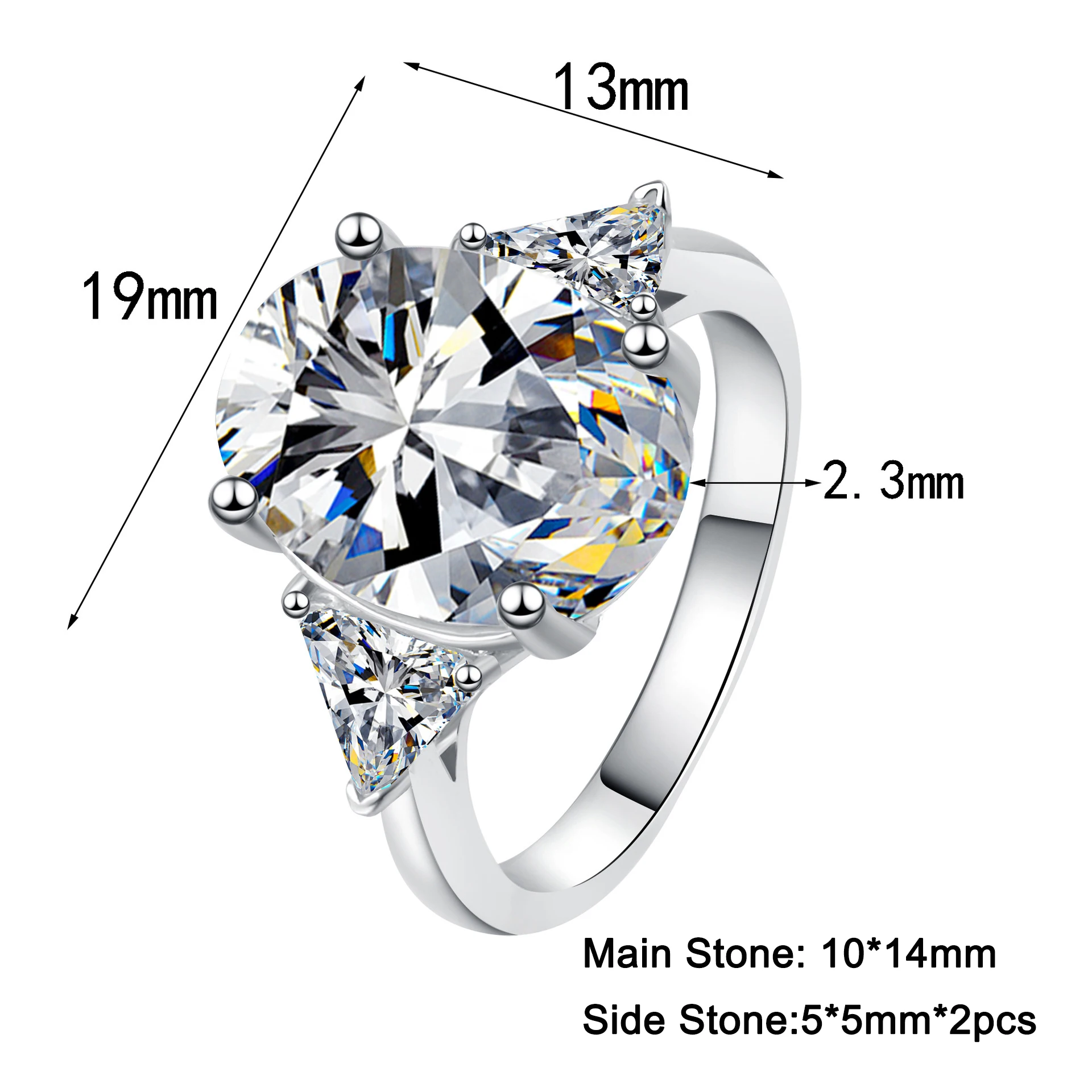 Stunning 9 Carat Full Moissanite Diamond Rings Top Quality s925 Silver Oval All Moissanite Luxury Ring Fine Jewelry GRA