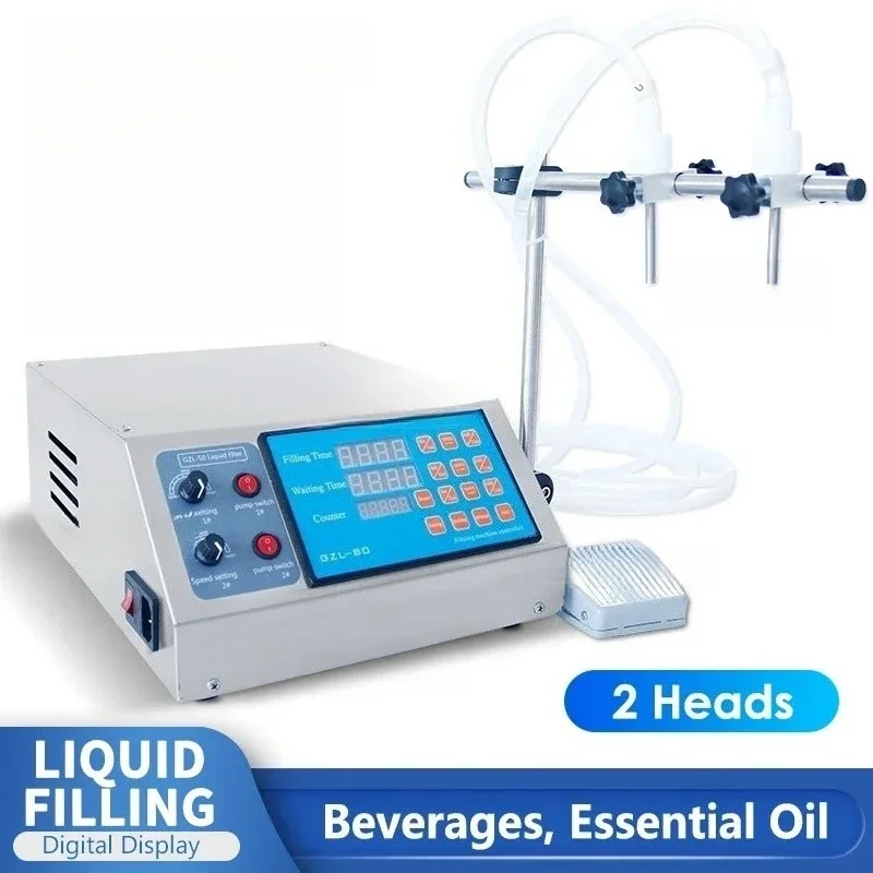 

ZS-YTDP2 Electric Digital Control Pump Bottle Liquid Filling Machine 0.5-4000ml For Perfume Water Juice Oil Alcohol
