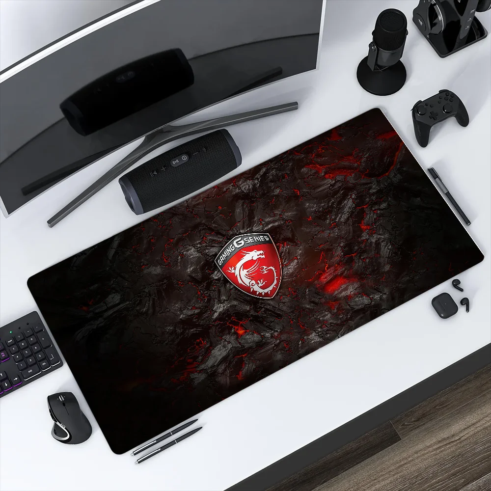 M-MSI Game Mouse Pad Non-slip Thickened Large Writing Lockedge Office Student Gaming Cushion MousePad