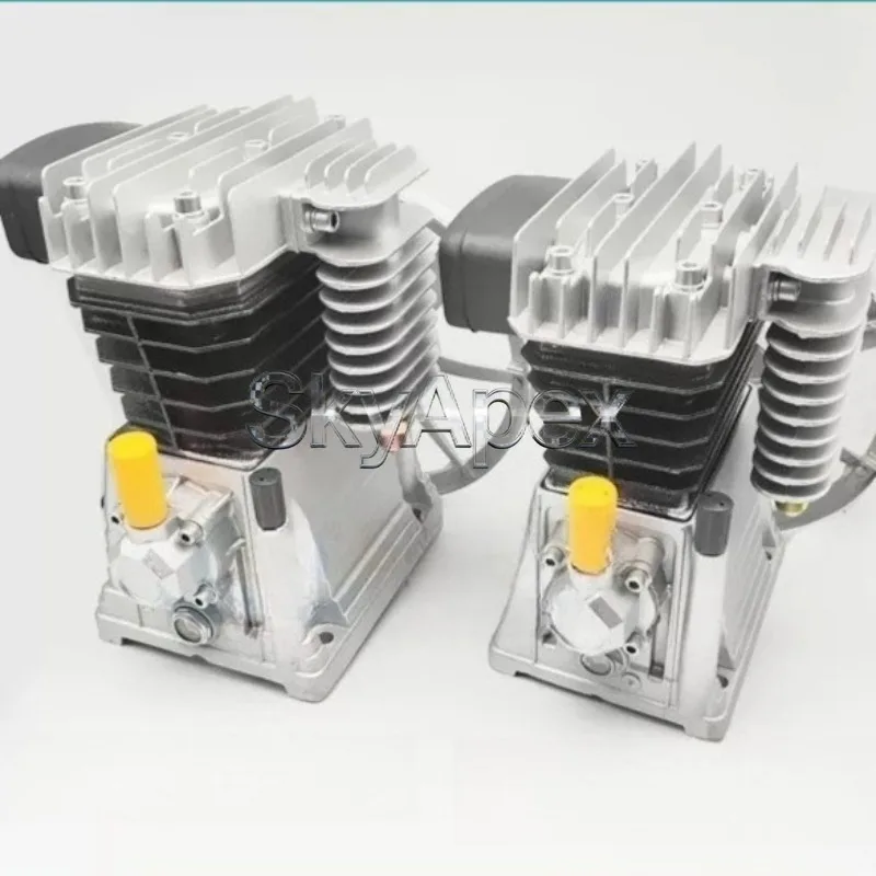 Three Cylinder Air Compressor Piston Compressor Head Assembly Air Pump Head Industrial Business Accessories