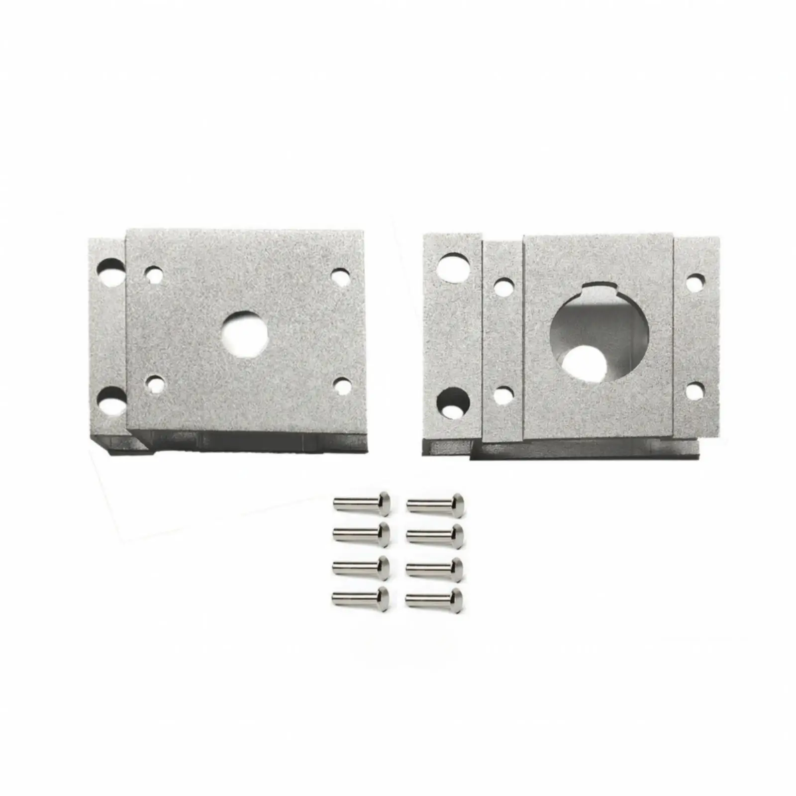 Table Leg Mounting Bracket Aluminum Alloy for 15mm Board Desk Furniture Hardware with Central Opening Design