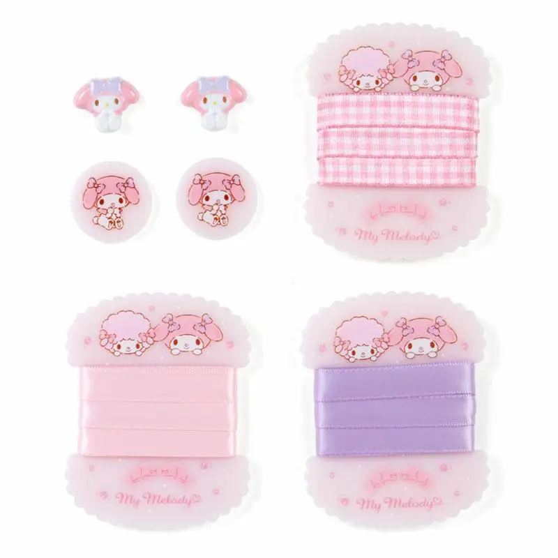 Sanrio Cartoon Melody and My Sweet Piano Diy Handmade Material Bag Handmade Material Storage Bag Plush Anime Toys for Girl Gift