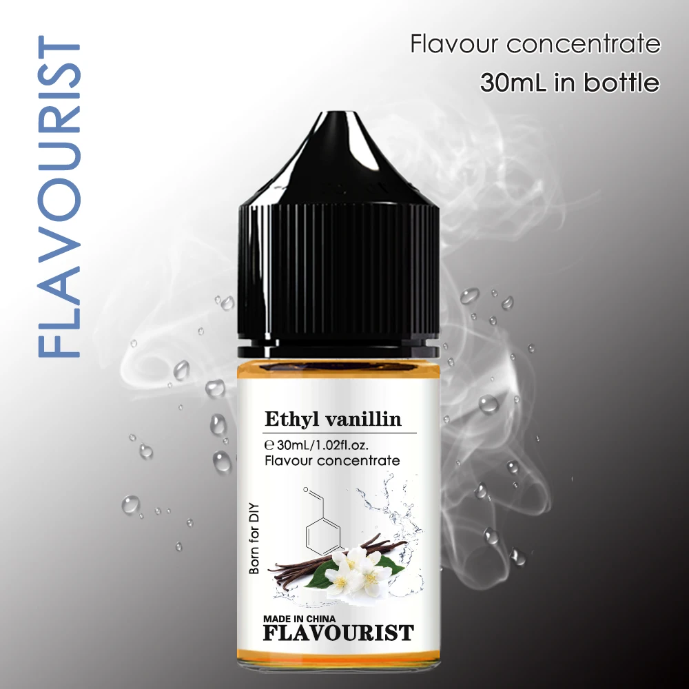 FLAVOURIST Ethyl vanilline aroma flavor Water solubility flavoring Concentrate vanilla flavored essence oil liquid