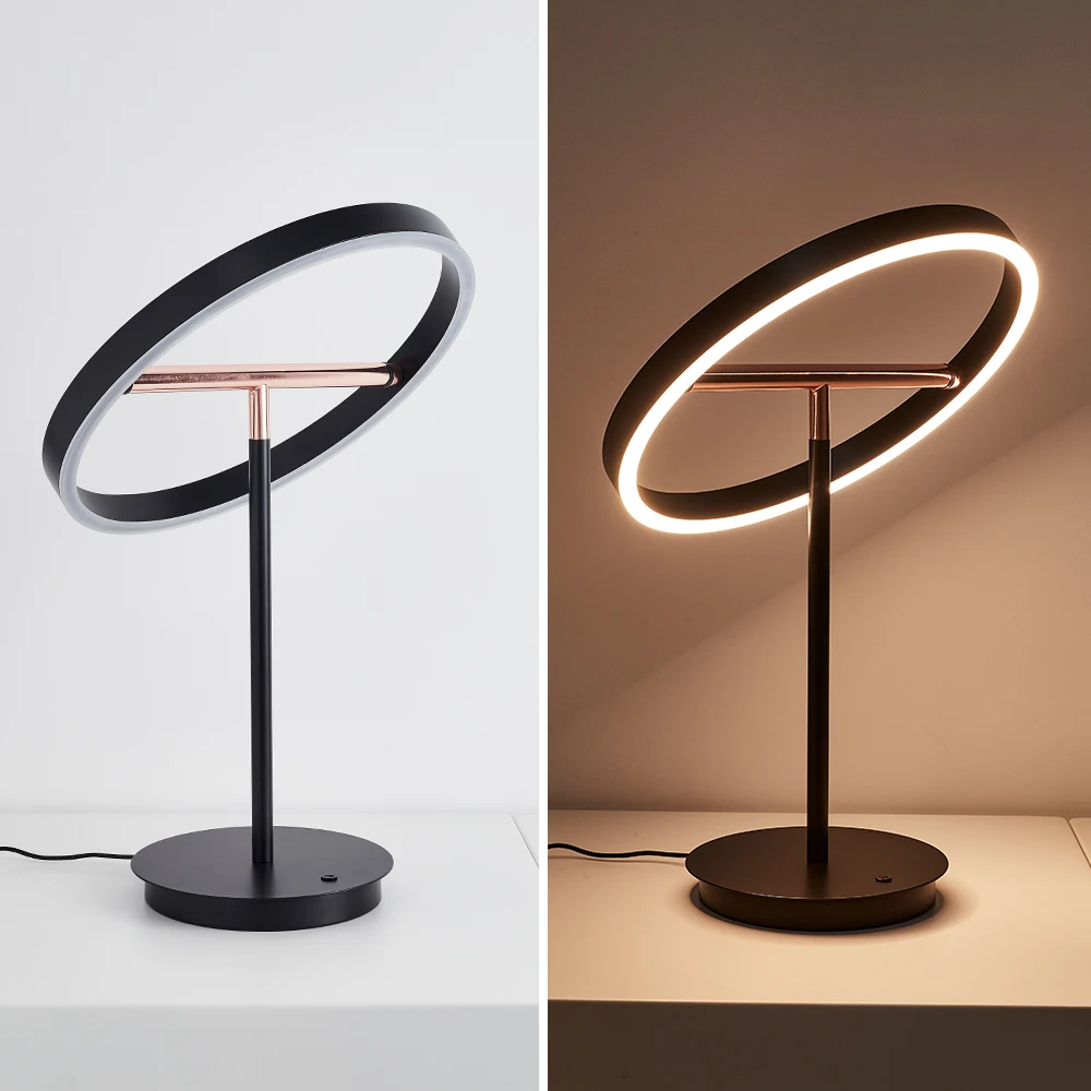 Zhongshan Lighting Factory Restaurant Living Room Bedroom Touch Sensor Switch Creative LED Desk Lamp Simple