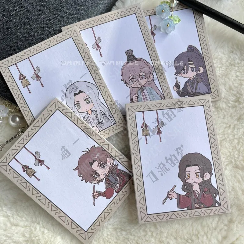 Anime Ashes of the kingdom Fu Rong Sun Ce Liu Bian Sticky Note Cosplay Hand Tear Paper Packaging Student Sticker Stationery