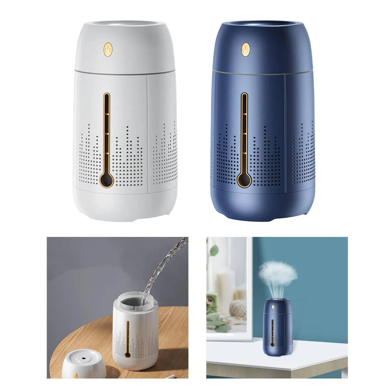 Настольный увлажнитель воздуха с подсветкой, меняющей цвет, большой емкости 1,2 л для дома