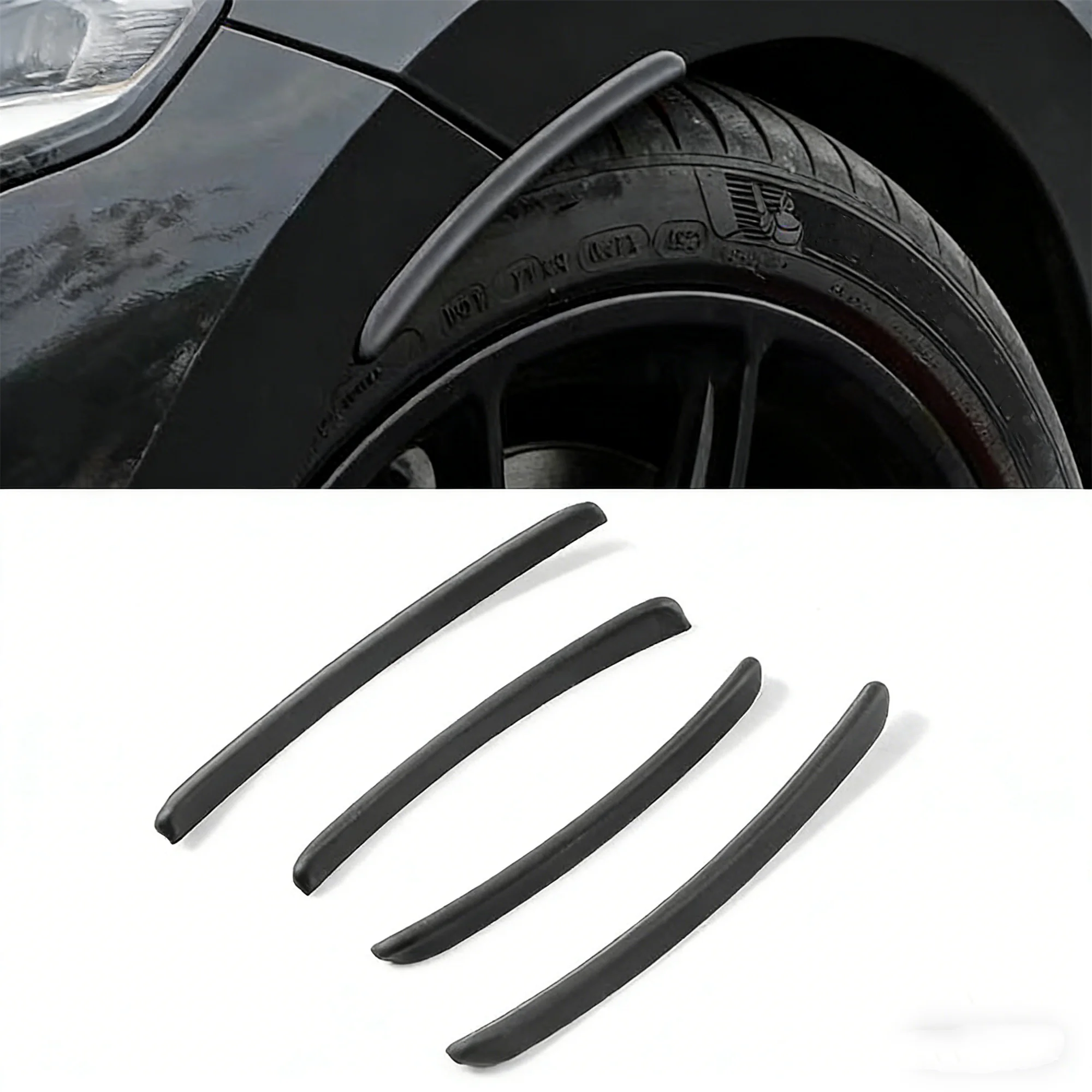 Image of 4 Stück für VW Golf 8 MK8 2020-2022 Radlaufverbreiterungen Kotflügel-Schutzleisten Zierleisten Schmutzfänger Spritzschutz