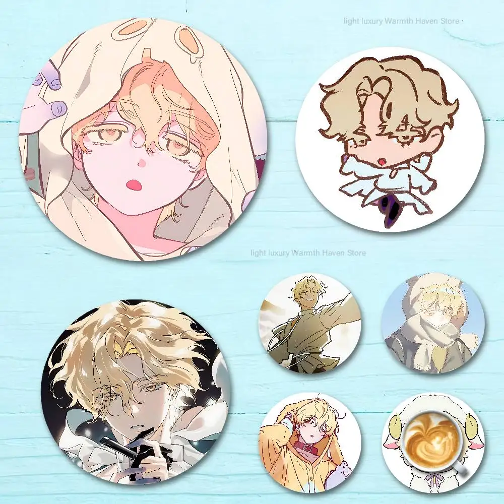 

A-Alien S-Stage Luka Round Wooden Coasters For Cute Design Suitable for Drinks Tea,Coffee Home Perfect Gift