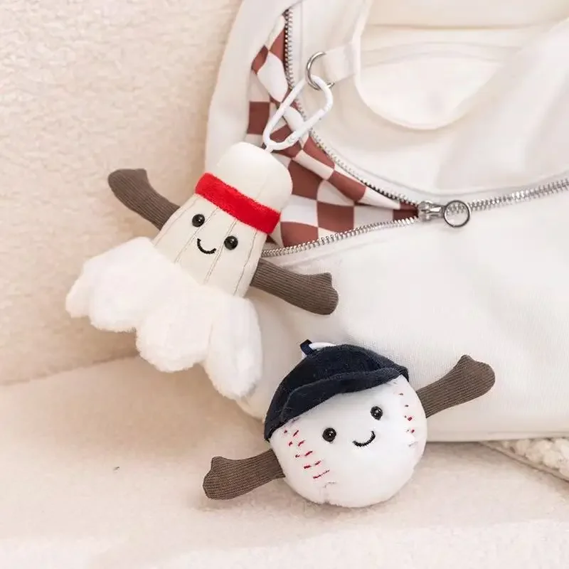 16cm nouvelle série de boules de Simulation sac à dos pendentif poupée en peluche jouet dessin animé mignon cadeau pour petite amie poupée amusante