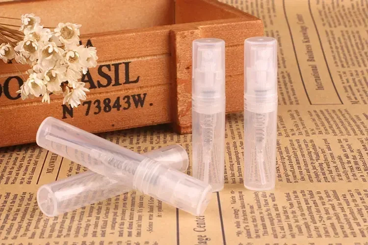 10pcs x 5ml/3ml/2ml Mini Clear Plastic Spray Bottles Container Empty Cute Perfume Atomizer for Travel Essential Perfume Liquid