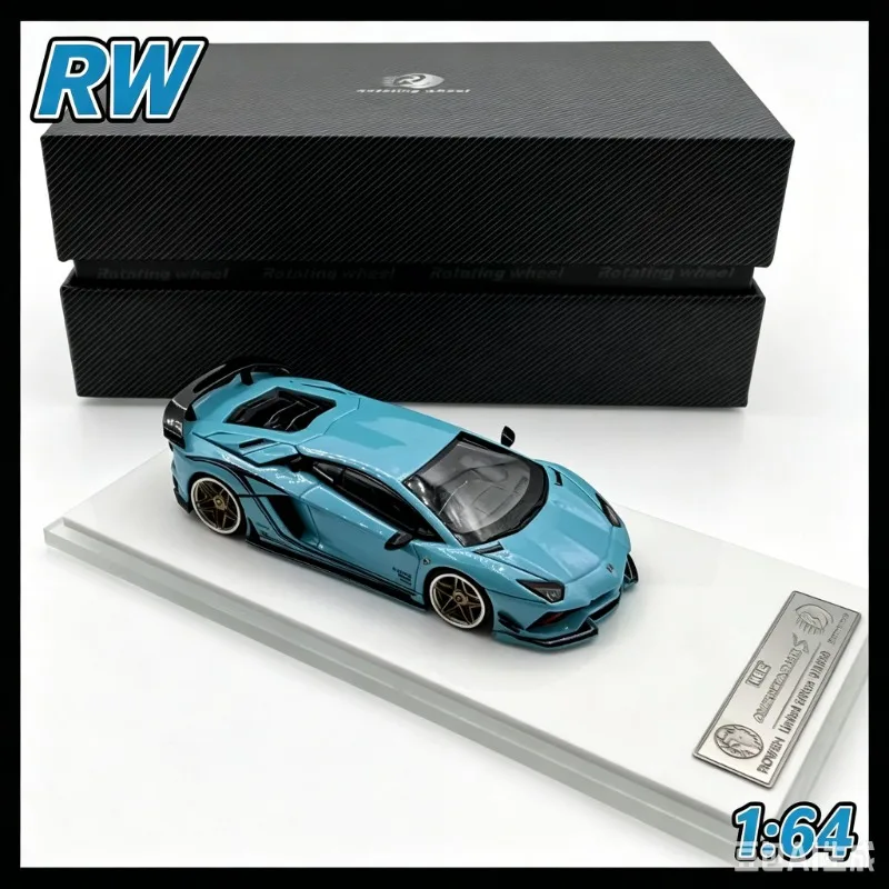 RW 1:64 Lamborghini  HCE exhibition limited edition die-casting alloy car model boys' gift collection souvenir birthday gift.