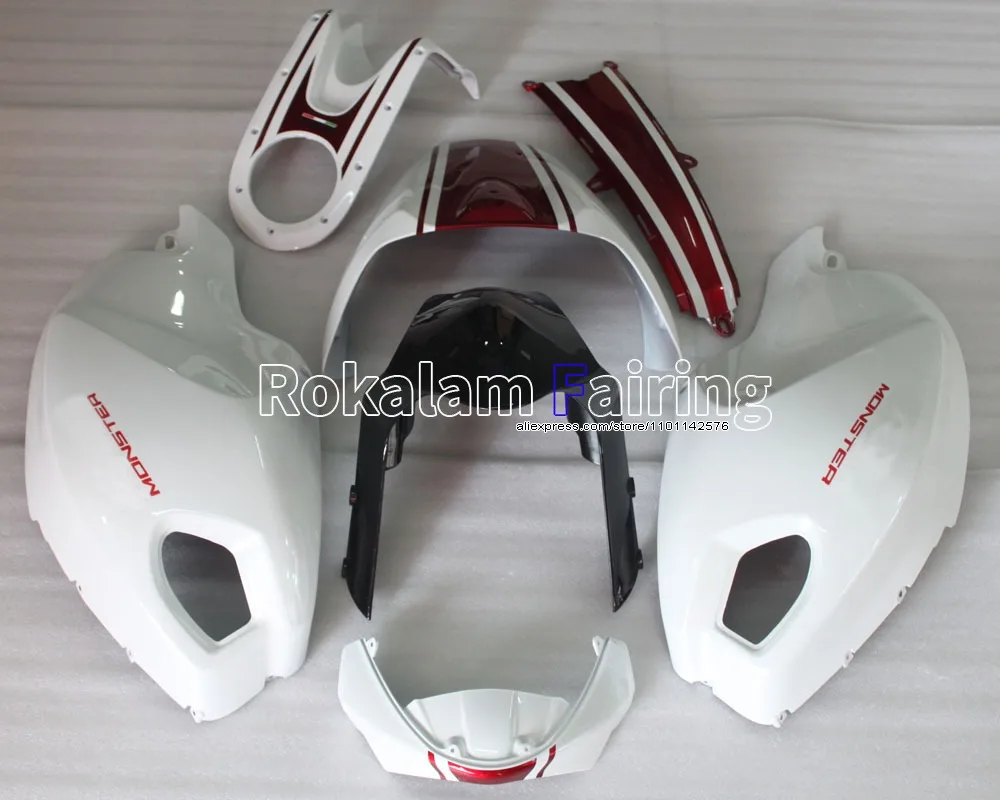 Fashion Motorcycle parts For Ducati 696 796 795 2009 2010 2011 2012 2013 M1000 M1100 Body Works Fairing (Injection molding)