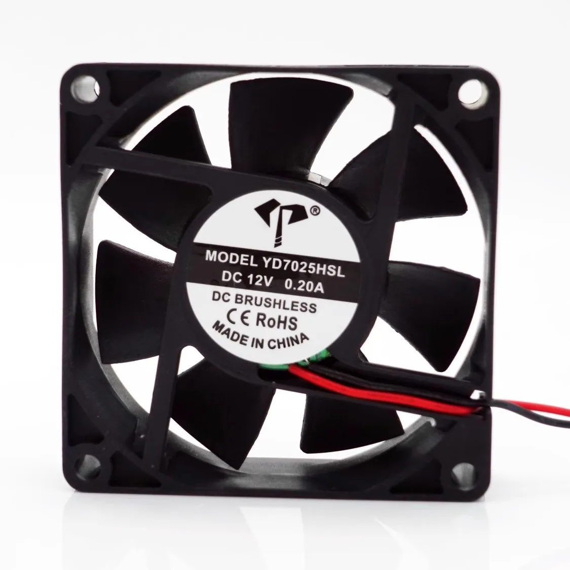 New original 12V 24v 7cm 70x70x25MM 7025 2-pin brushless motherboard cooling fan