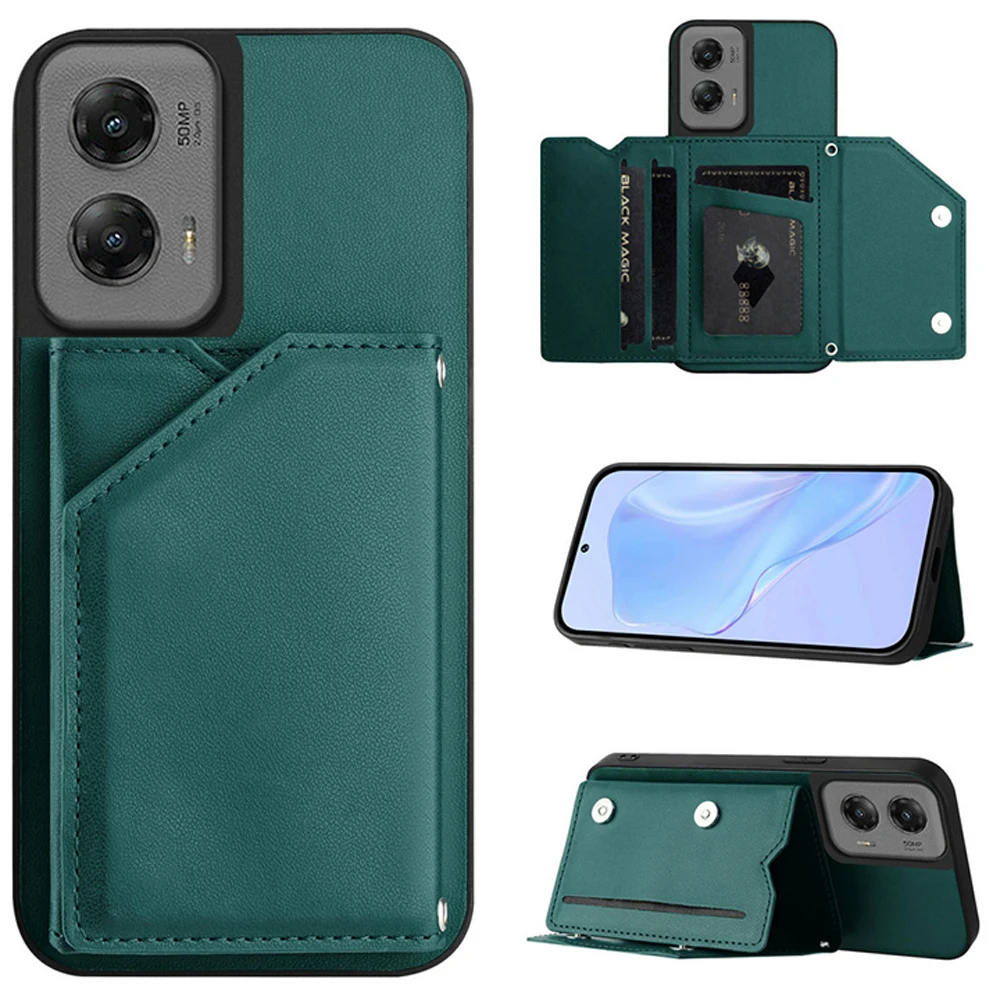 

Shockproof Case For Motorola G Play 5G 4G 2024 Leather Card Holder Wallet Magnet Funda Moto G Power G Stylus Luxury Back Cover