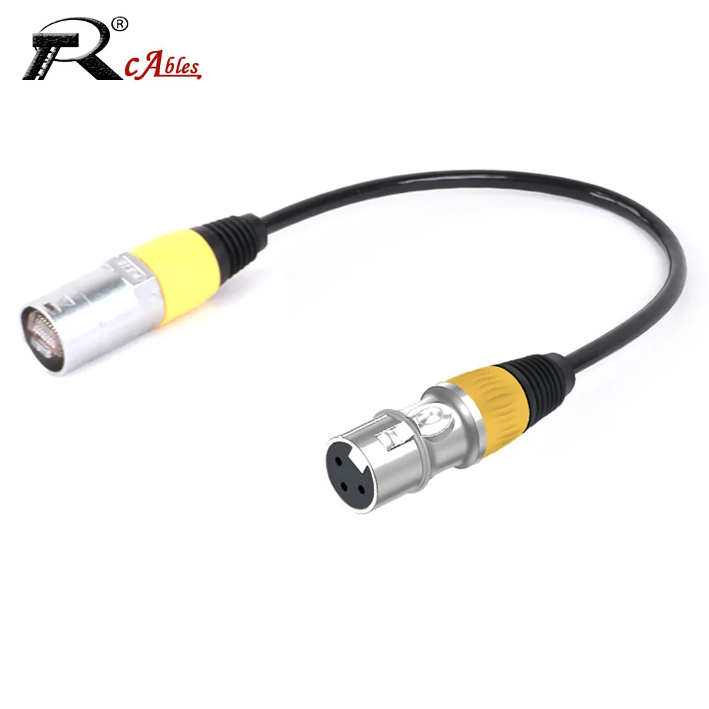 XLR 3Pin to RJ45 Ethernet Adapter Cable,XLR Female to UTP RJ45 8P8C CAT5/5E Indoor&Outdoor Network Extension Cord for Amplifier