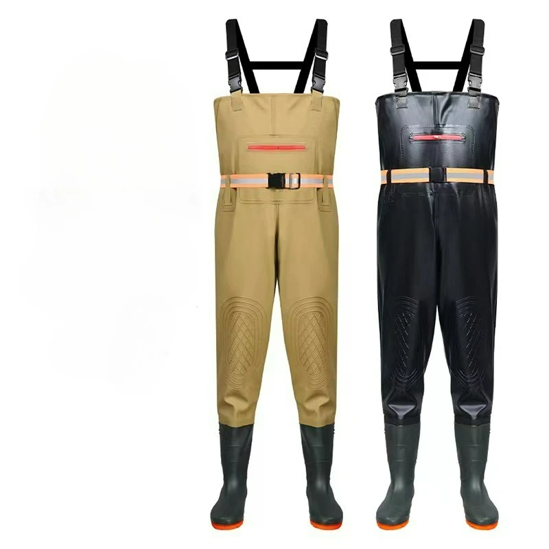 

Water Pants Thickened Wear-resistant Rain Pants Half-body One-piece Fishing Waterproof Clothes Water Shoes One-piece Water Pants