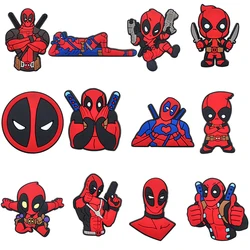 1pcs Deadpool and Wolverine Cartoon Series shoe Charms Designer for Shoe Charms Accessories for Classic Clog Kids Gift Hot Sale