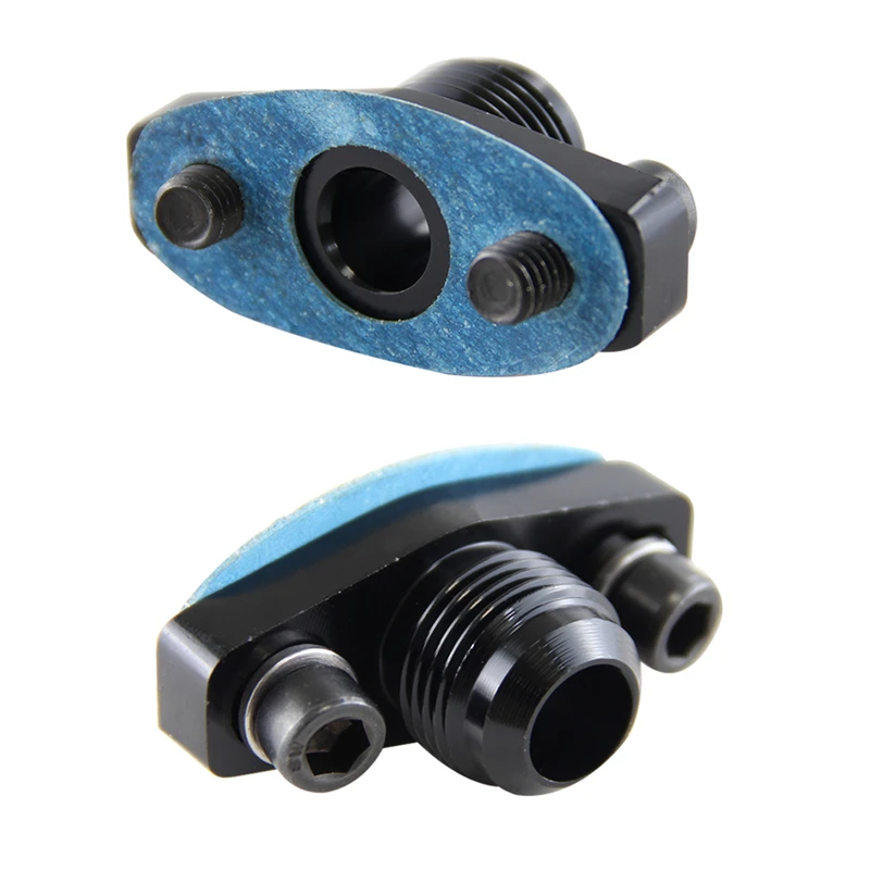 2PCS AN10 Turbo Oil Return Drain Flange Adapter Kit For Garrett T25 T28 T30 T35 GT28 GT30 GT35 GT40 GT47 GT50 GT55