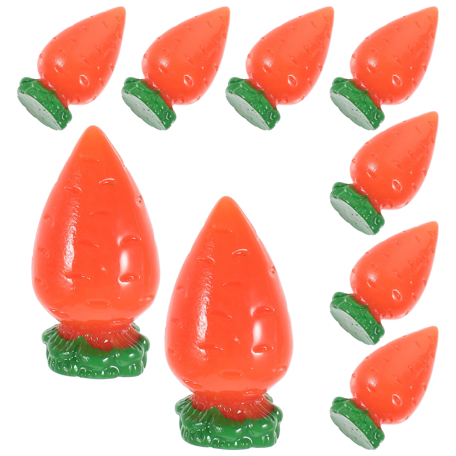 

10Pcs Resin Mini Carrot Charms Unique DIY Crafts Accessories Easter Decoration Jewelry Making Phone Case Photo Frame Ornaments