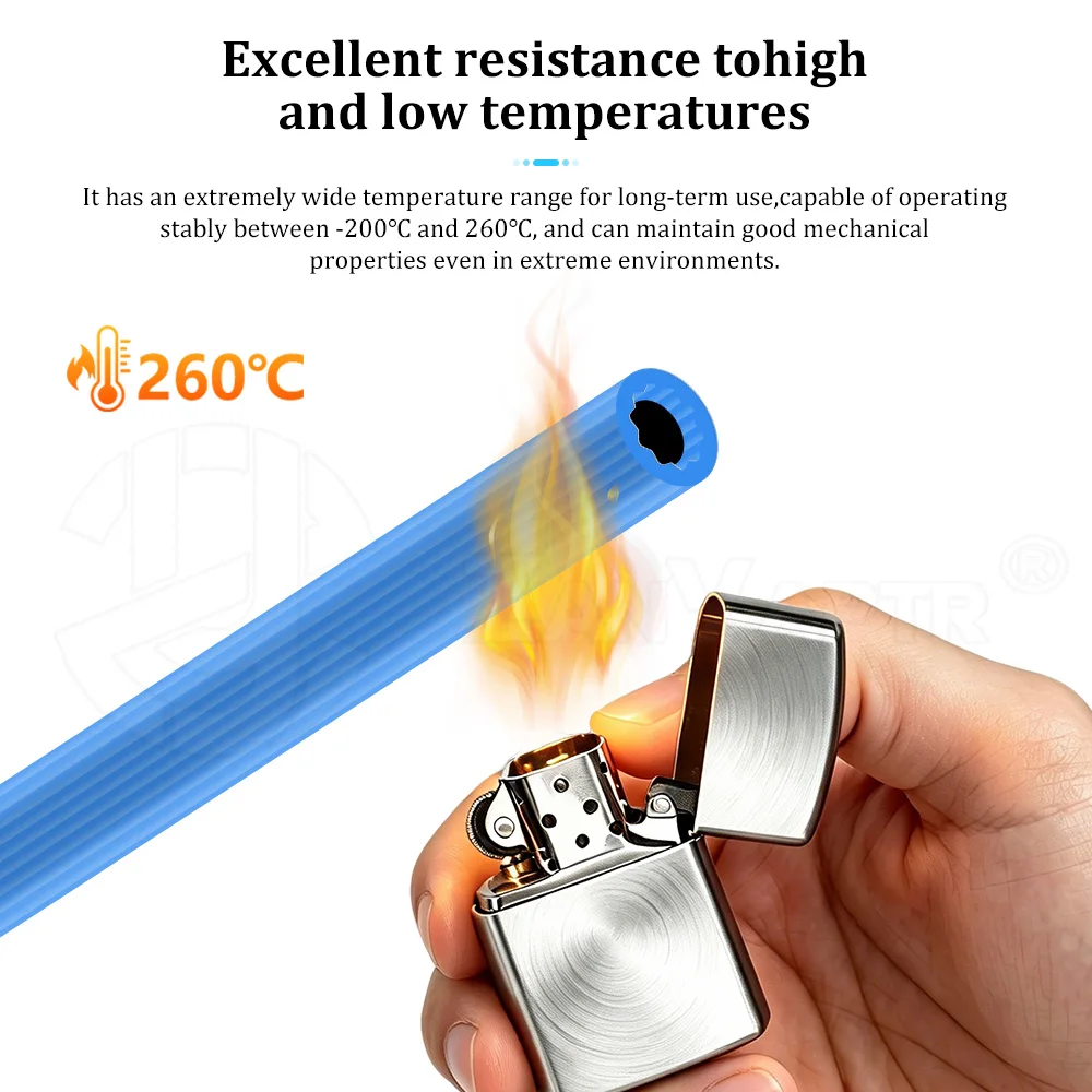 Weiß-Grau-Lila-Blaue Sternstruktur PTFE-Schlauch Hochtemperatur 260°C ° C-resistenter, antihaftbeschichteter Niedrigfilament-Schlepper für 1,75-mm-Filament – Detail 5
