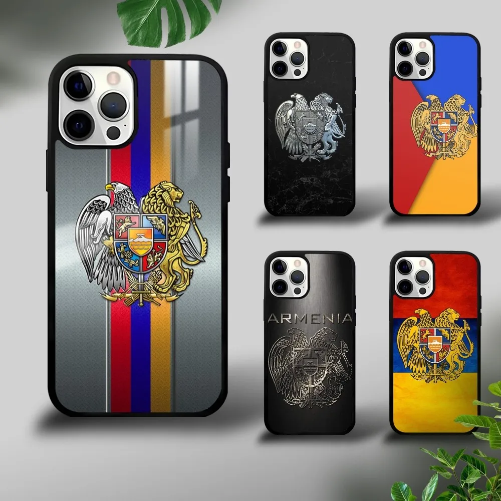 

A-Armenia A-Armenian Flag Phone Case For iPhone 16 15 14 13 12 11 Pro Xs Max Mini Plus Celulares Hard Funda