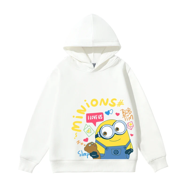 

Детская спортивная одежда Minions, детская толстовка с капюшоном, крутая модная и повседневная толстовка с длинными рукавами на осень и зиму