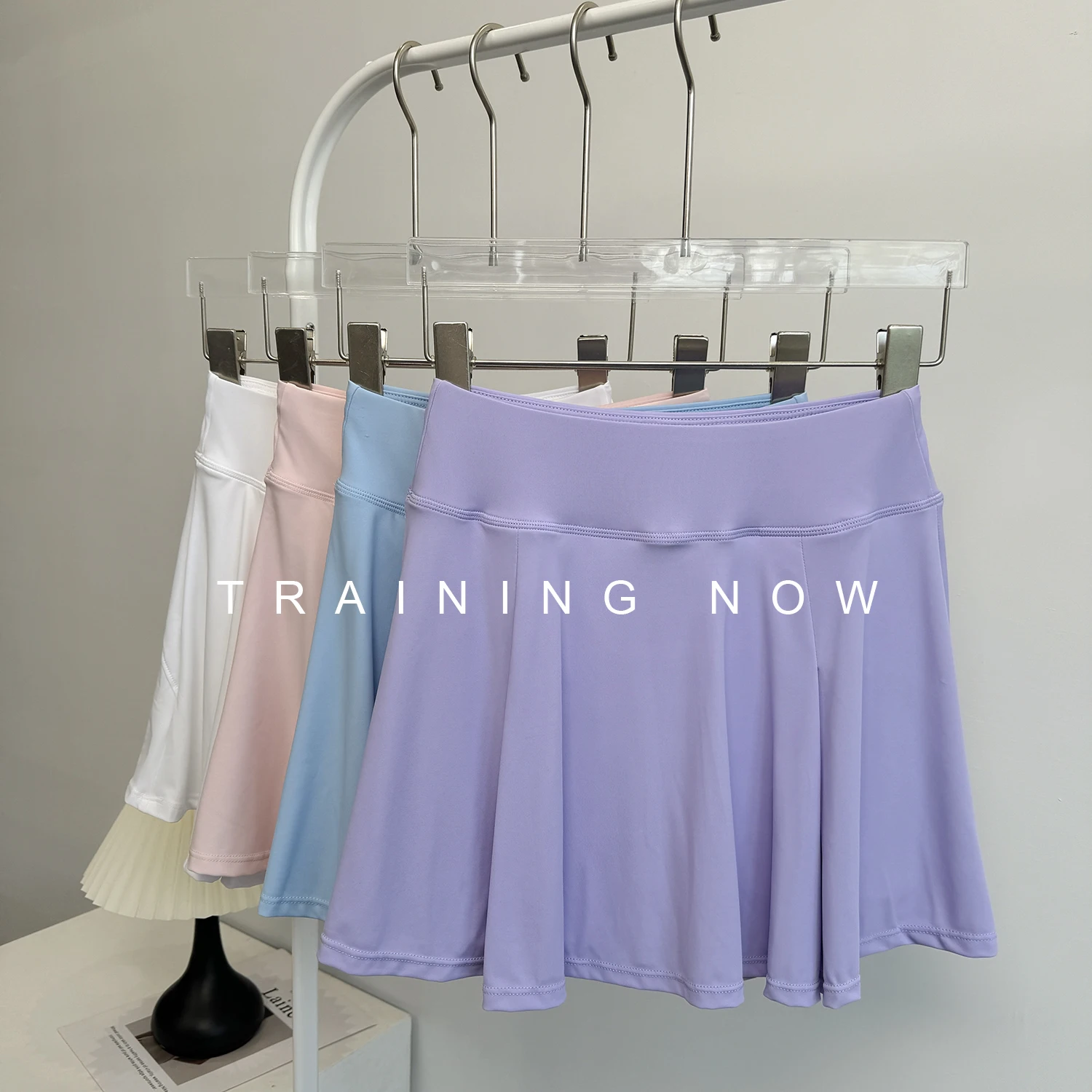 

Спортивная юбка с защитой от воздействия для женщин, летняя юбка с высокой талией для похудения, йоги, фитнеса, тенниса, быстросохнущая юбка для тренировок по бегу