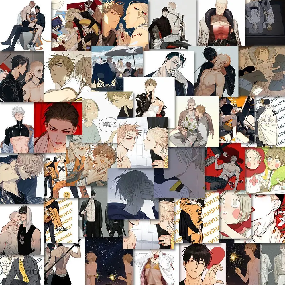 New Arrive Chinese Danmei Double Male Manhwa 108Pcs/Set Old Xian 19Days Mo Guanshan/He Tian DIY Decorative Avatar Stickers