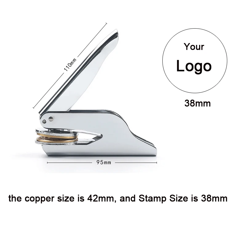 Dry Seal Stamp Custom Book Embosser Stamp for Your Logo or Design Embosser Personalized Book Embosser Gift for Book Lover