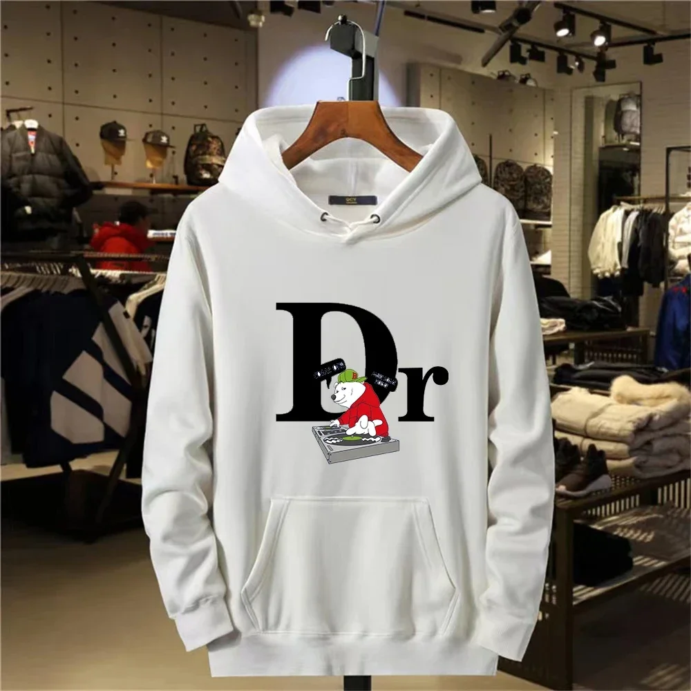 

2024 high quality fashion trend new product Machine Bear Trendy Brand Printed Men_s Hoodie Cute