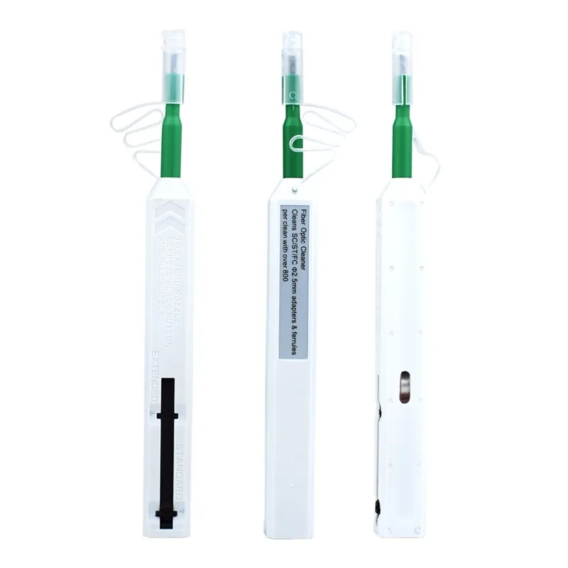 محول شفة TFN SC FC ST قلم تنظيف الوجه ذو نهاية الألياف الضوئية - أداة تنظيف بصرية متينة
