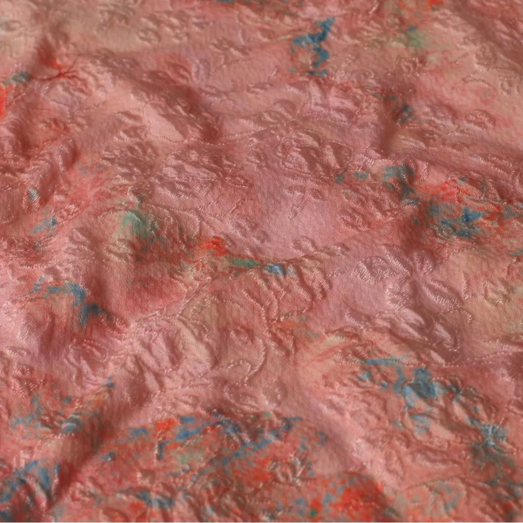 Autumn and Winter New Style Stick National Small Jacquard Printed Fabric Ink Rhyme Gambiered Guangdong Cloth Retro