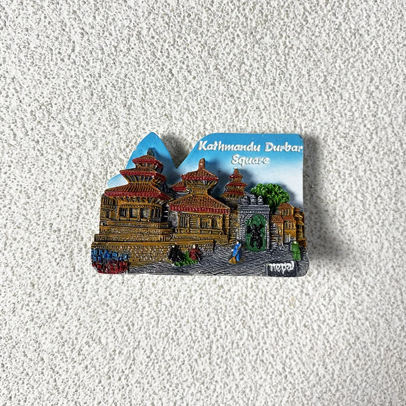 

Kathmandu Palace, Nepal, 3D refrigerator stickers, cultural and creative tourism souvenirs, office, home and kitchen decoration