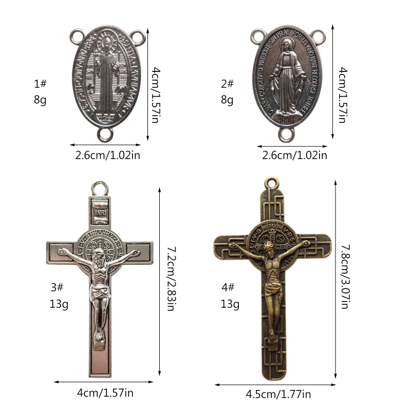 Четки для креста, подвески, медаль для четок, святое ожерелье, сделай сам, унисекс, ремесло