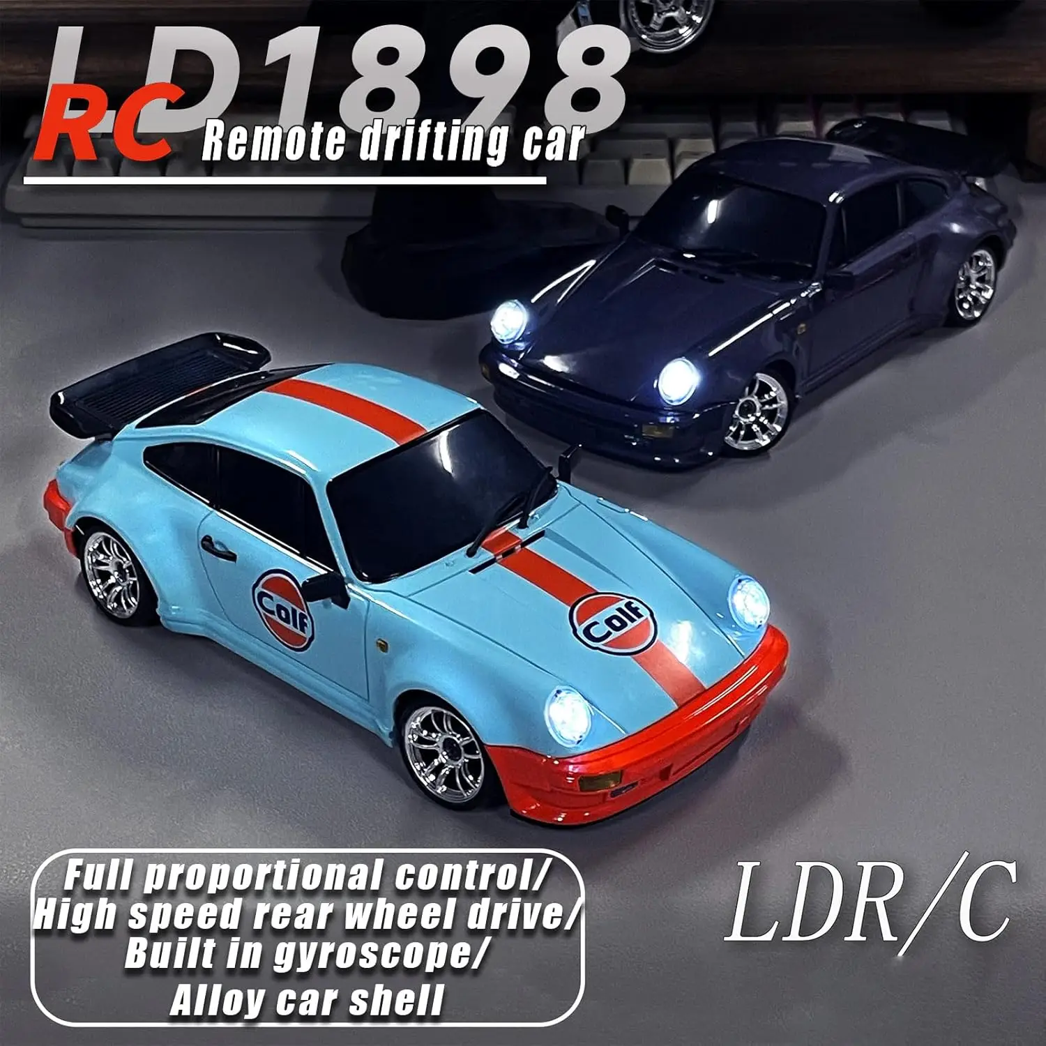 

LDRC LD1898 Радиоуправляемая машина 1/18 Профессиональный дрифтовый автомобиль с дистанционным управлением GT 911, высокоскоростные автомобили, гоночные машинки для мальчиков, игрушки, рождественские подарки