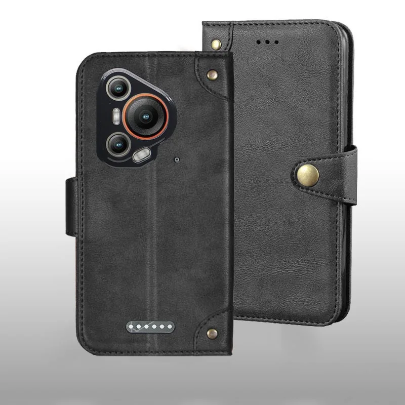 For Blackview BL7000 case Metal Buckle retro Leather Back Case Cover For Blackview BL7000 Phone Accessories