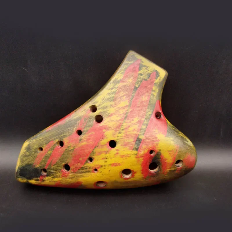 Doppio tubo Ocarina Orff strumenti ceramica triplo tono SD Ocarinas flauto accessori per strumentazione musicale professionale