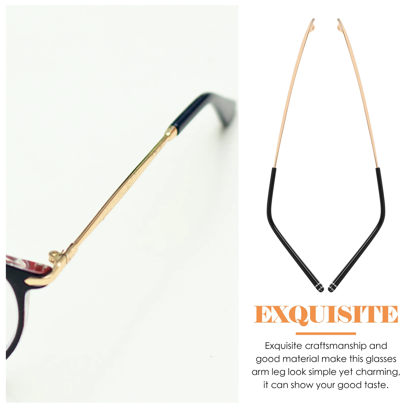 

1 Pair Universal Metal Glasses Arm Eyeglasses Temple Repair Kit Durable Sturdy Parts For Men Women Eyewear Accessories