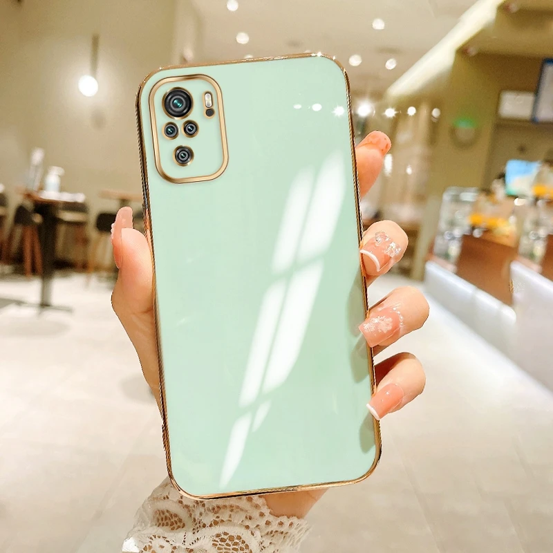 เคสโทรศัพท์แฟชั่นสุดหรูชุบกันกระแทกสำหรับ Xiaomi redmi Note 10 10S 10T PRO MAX 4G 5G poco M5S M3 X3GT ฝาหลังซิลิโคน